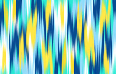 Design Textile ikat wave abstract geometric ikat, design ikat vector for background, wallpaper, carpet, wrapping, fabric, textile fashion wearing.