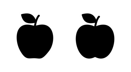 Apple icon vector. Apple sign and symbols for web design.