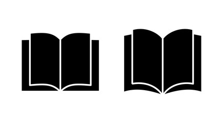 Book icon vector. open book sign and symbol. ebook icon