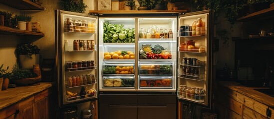 Full stocked refrigerator
