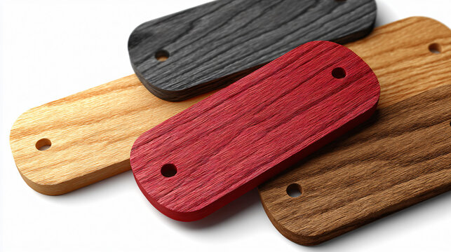 Custom name tags, isolated on a livid live background