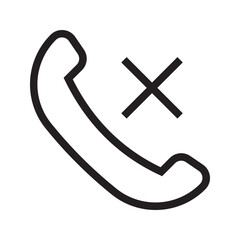 Phone icon vector. iphone incoming call Telephone icon symbol isolated. Call icon simple black line