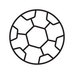 Fototapeta premium Soccer ball or football flat icon for sports