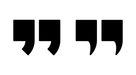 Quote icon vector. Quotation mark sign and symbol