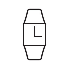 Wristwatch line icon. Smartwatch icon. Hand watch symbol. Wristwatch line vector. Smartwatch. Editable strokes.