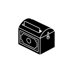 creative details Ballot Box icon Vector Illustration