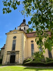 Fototapeta premium Die Schlosskirche St. Aegidien in Bernburg, Schloß Bernburg