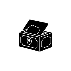 creative details Ballot Box icon Vector Illustration