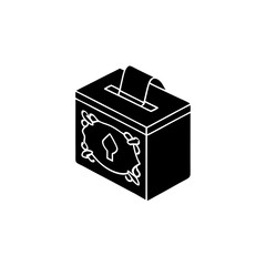 creative details Ballot Box icon Vector Illustration