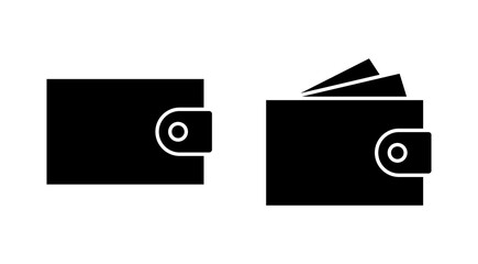 Wallet icon vector. wallet sign and symbol