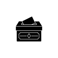 creative details Ballot Box icon Vector Illustration