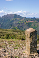 Beautiful view from "Manddale" mountain in Lapurdi (France)