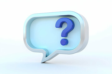 Vibrant 3D Question Box Bursting Forth, A Stylized Symbol of Inquiry and Curiosity, Rendered with Clarity and Precision for Modern Communication
