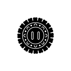 creative details Pause button icon Vector Illustration