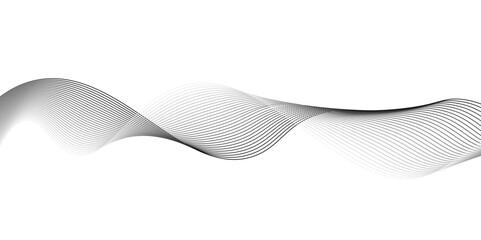 Background texture and pattern Image, Modern grey wave on white background. on checkerboard transparent background.banner design adobe illustration.