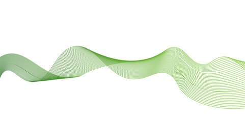 Modern abstract green wave liquid lines background.dots on a whit clean and fresh background,Frequency sound wave lines and technology curve lines,green wave lines frame,	