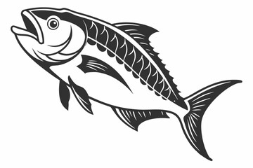 parrotfish sihouette black vector