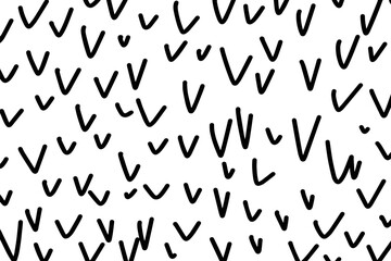 Hand-drawn line textures. Scribbles, horizontal and wavy strokes. Different types of hatching
