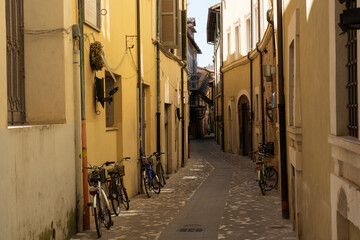 Historic Streets of Foligno, Umbria, Italy