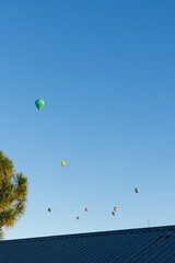 Hot Air Balloons Over Hamilton, New Zealand