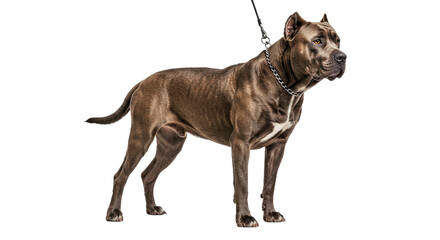 Powerful Majestic Perro De Presa Canario Standing Proudly on White Background Studio
