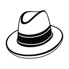 black hat isolated on white