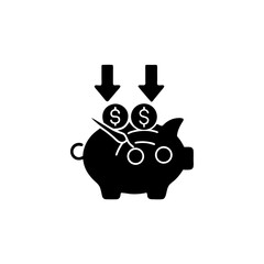 creative details Cost reduction icon Vector Illustration