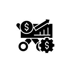 creative details Cost reduction icon Vector Illustration