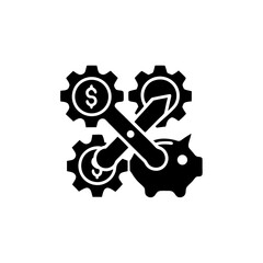 creative details Cost reduction icon Vector Illustration