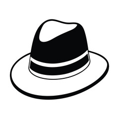 black hat isolated on white