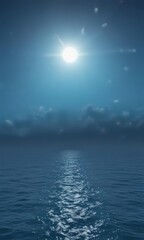 Obraz premium Deep ocean to sky blue gradient, seamless texture , sophisticated, website background, abstract