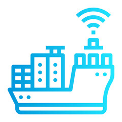 icon logistic with style gradient