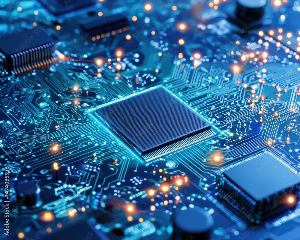 Poster future space exploration using ai processors, transition to microprocessors