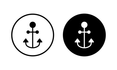 Anchor icon vector illustration. Anchor sign and symbol. Anchor marine icon.