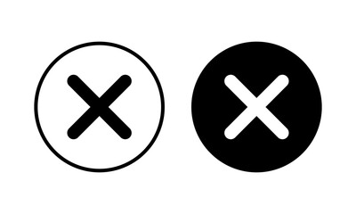 Close icon vector illustration. Delete sign and symbol. cross sign