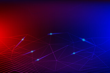 Abstract technology background with glowing blue rings and light particles. Ideal for digital and sci-fi designs.