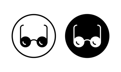 Glasses icon vector illustration. Glasses sign and symbol
