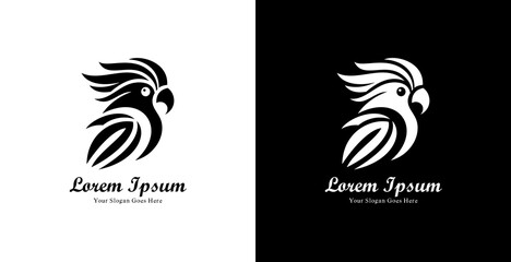 Cockatoo logo design with elegant shape