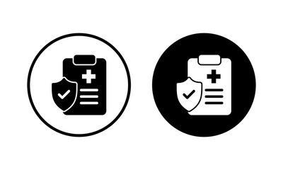 Medical insurance icon vector illustration. health insurance sign and symbol