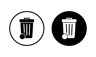 Trash icon vector illustration. trash can icon. delete sign and symbol.