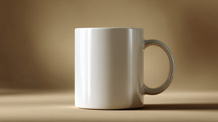 Blank mug mockup with a minimal look, ready for graphic or branding presentations.