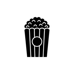 creative details Popcorn icon Vector Illustration
