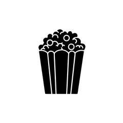 creative details Popcorn icon Vector Illustration