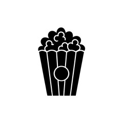 creative details Popcorn icon Vector Illustration