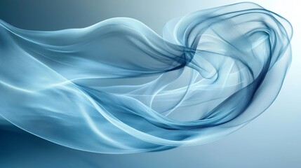 Fototapeta premium Abstract Smooth Wavy Soft Flowing, Dynamic Fluid Shapes and Forms in Liquid Gradients Background