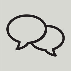Speech Bubble Icon for Communication and Dialogue