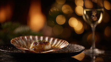 Gourmet delight coquilles saint jacques, a refined dish aery showcasing luxury and boost dining.