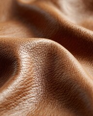 Fototapeta premium A close up shot of a brown leather texture