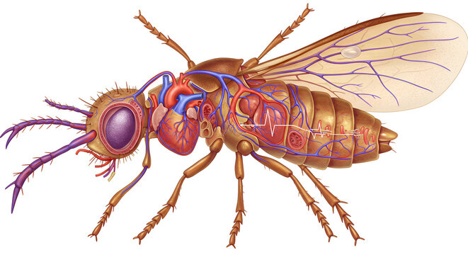 Insect Heart and Circulatory System Diagram