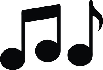 Music Icon Vector Illustration, Music Vector Icon, Audio Symbol Design, Musical Note Graphic